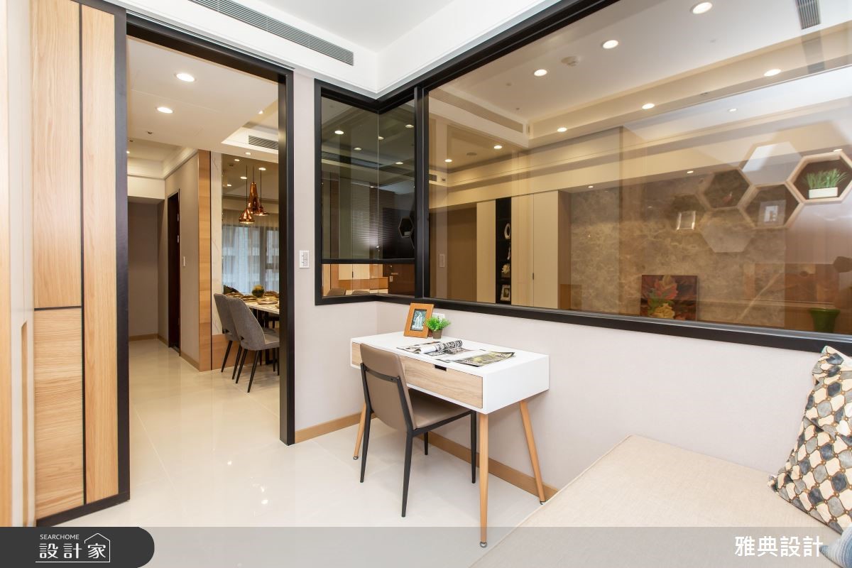 46坪新成屋(5年以下)＿簡約風書房臥榻案例圖片＿雅典設計工程有限公司＿雅典_36之4188