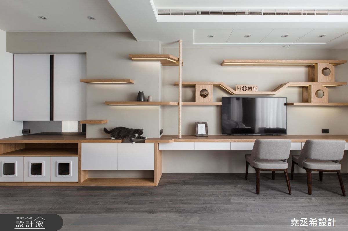 80坪新成屋(5年以下)＿現代風臥室寵物案例圖片＿堯丞希設計＿堯丞希_17之23
