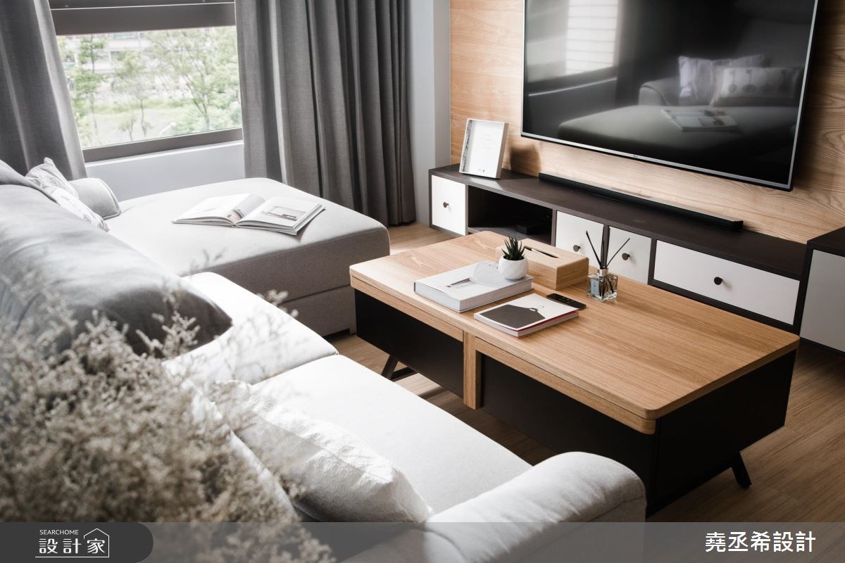 18坪新成屋(5年以下)＿北歐風客廳案例圖片＿堯丞希設計＿堯丞希_18之8