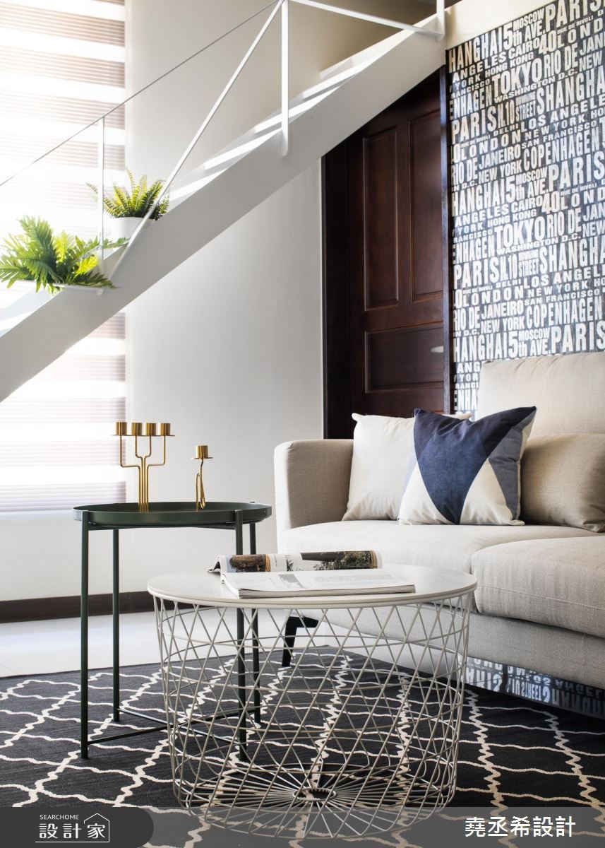16坪新成屋(5年以下)＿現代風客廳樓梯案例圖片＿堯丞希設計＿堯丞希_20之6
