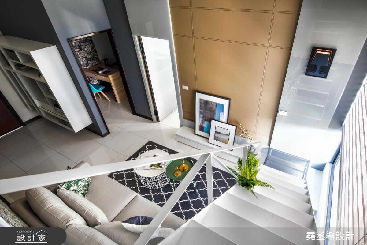 16坪新成屋(5年以下)＿現代風客廳樓梯案例圖片＿堯丞希設計＿堯丞希_20之7