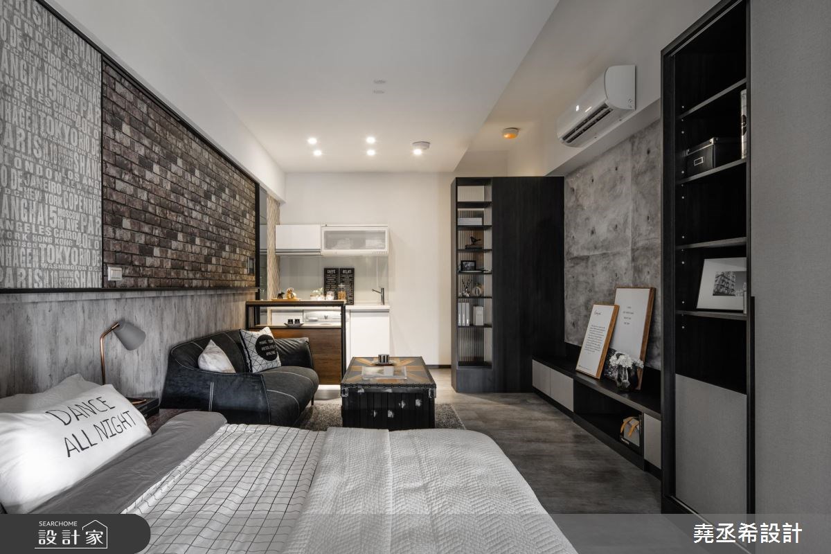 10坪新成屋(5年以下)＿工業風客廳臥室案例圖片＿堯丞希設計＿堯丞希_32之9