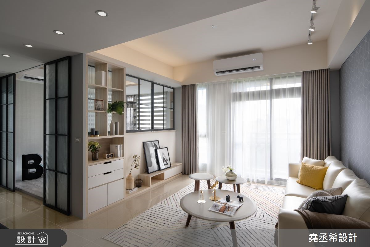 24坪新成屋(5年以下)＿北歐風客廳案例圖片＿堯丞希設計＿堯丞希_34之3