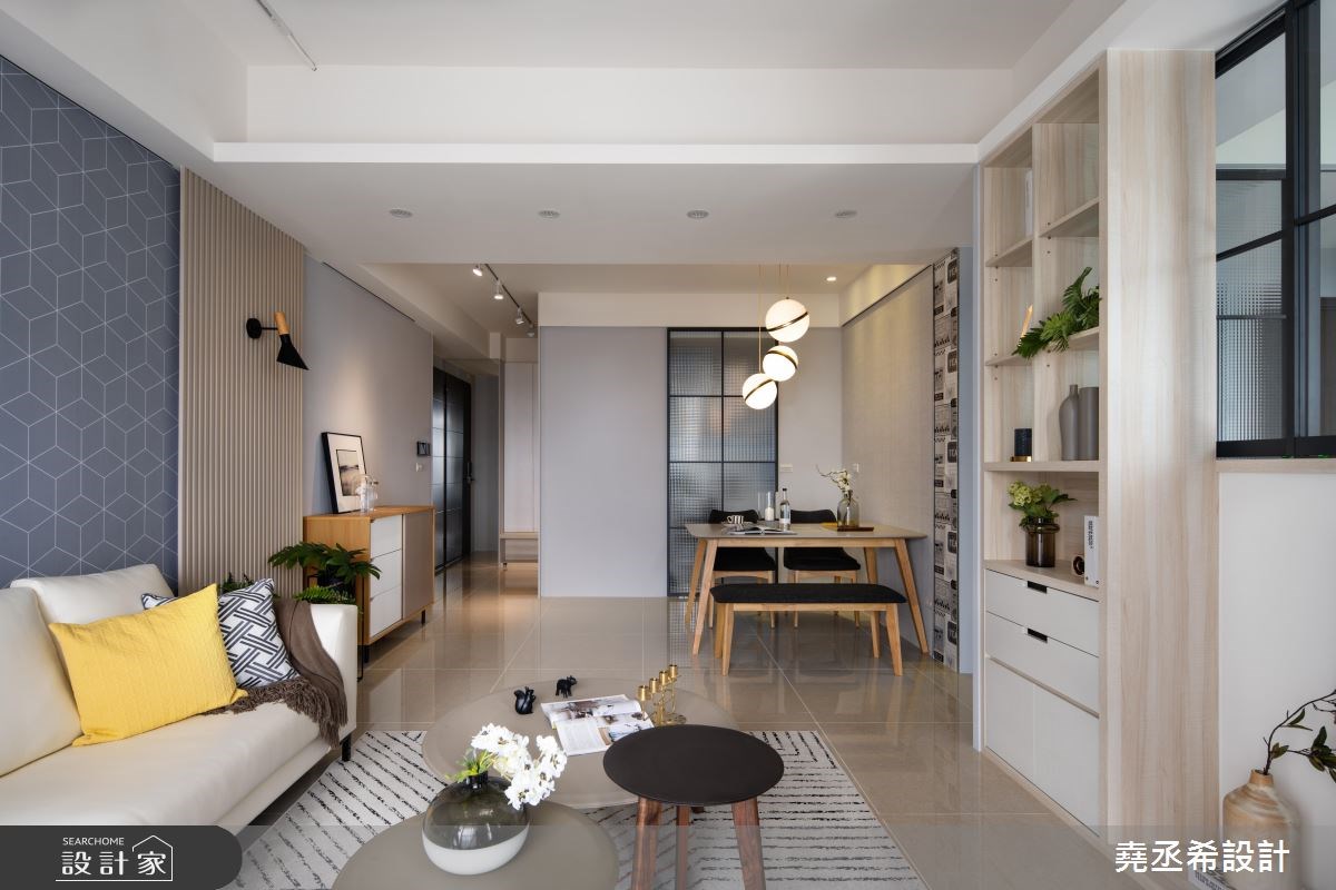 24坪新成屋(5年以下)＿北歐風客廳案例圖片＿堯丞希設計＿堯丞希_34之5