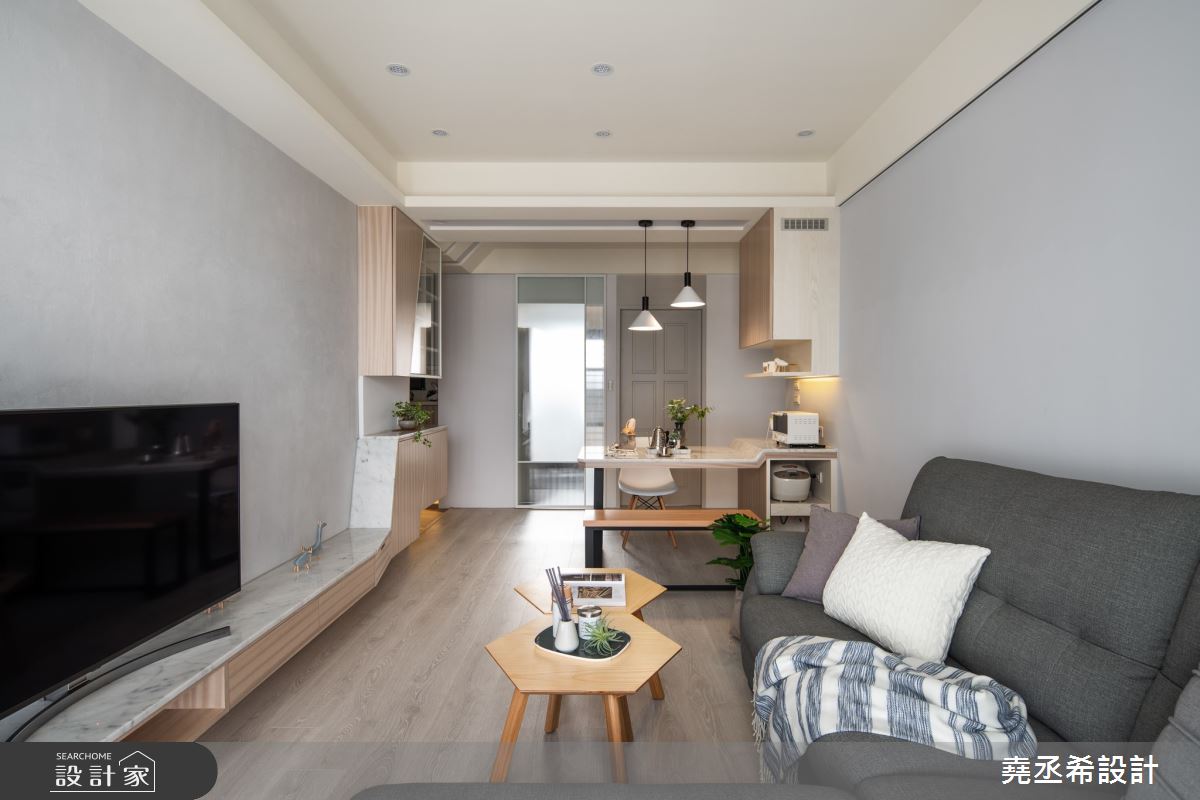 18坪新成屋(5年以下)＿北歐風客廳案例圖片＿堯丞希設計＿堯丞希_40之9