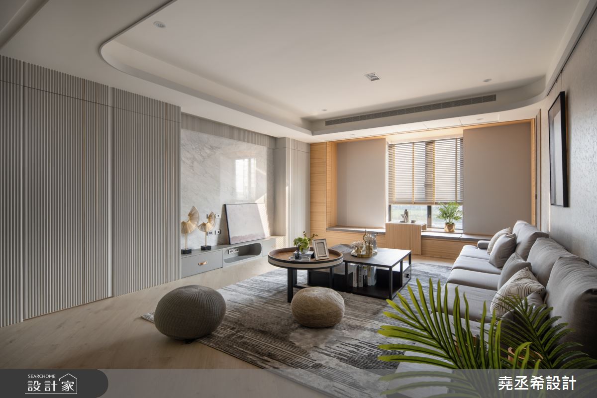 45坪新成屋(5年以下)＿現代風客廳臥榻案例圖片＿堯丞希設計＿堯丞希_41之6