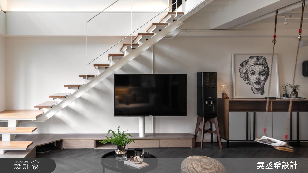 50坪老屋(16~30年)＿混搭風樓梯案例圖片＿堯丞希設計＿堯丞希_47之8