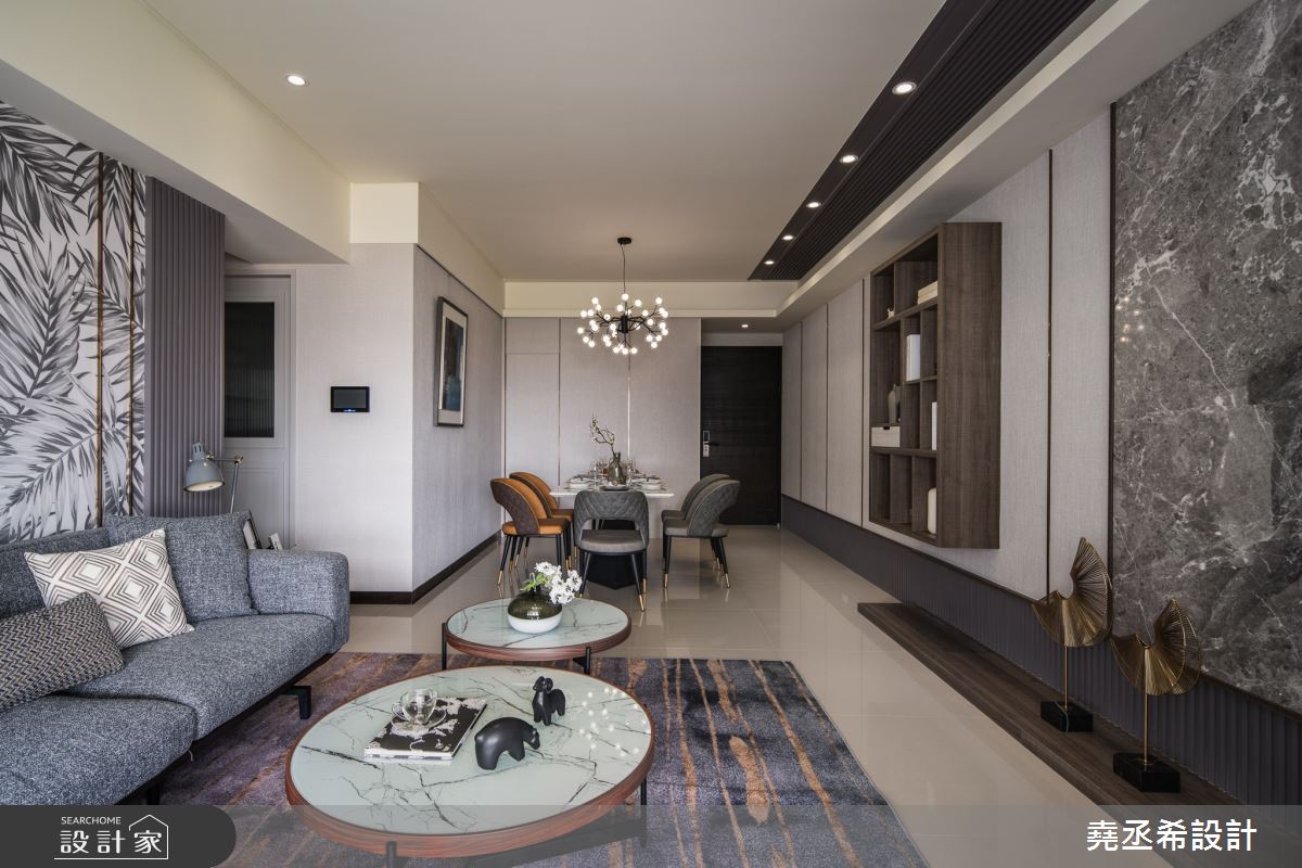 38坪新成屋(5年以下)＿飯店風客廳案例圖片＿堯丞希設計＿堯丞希_49之11