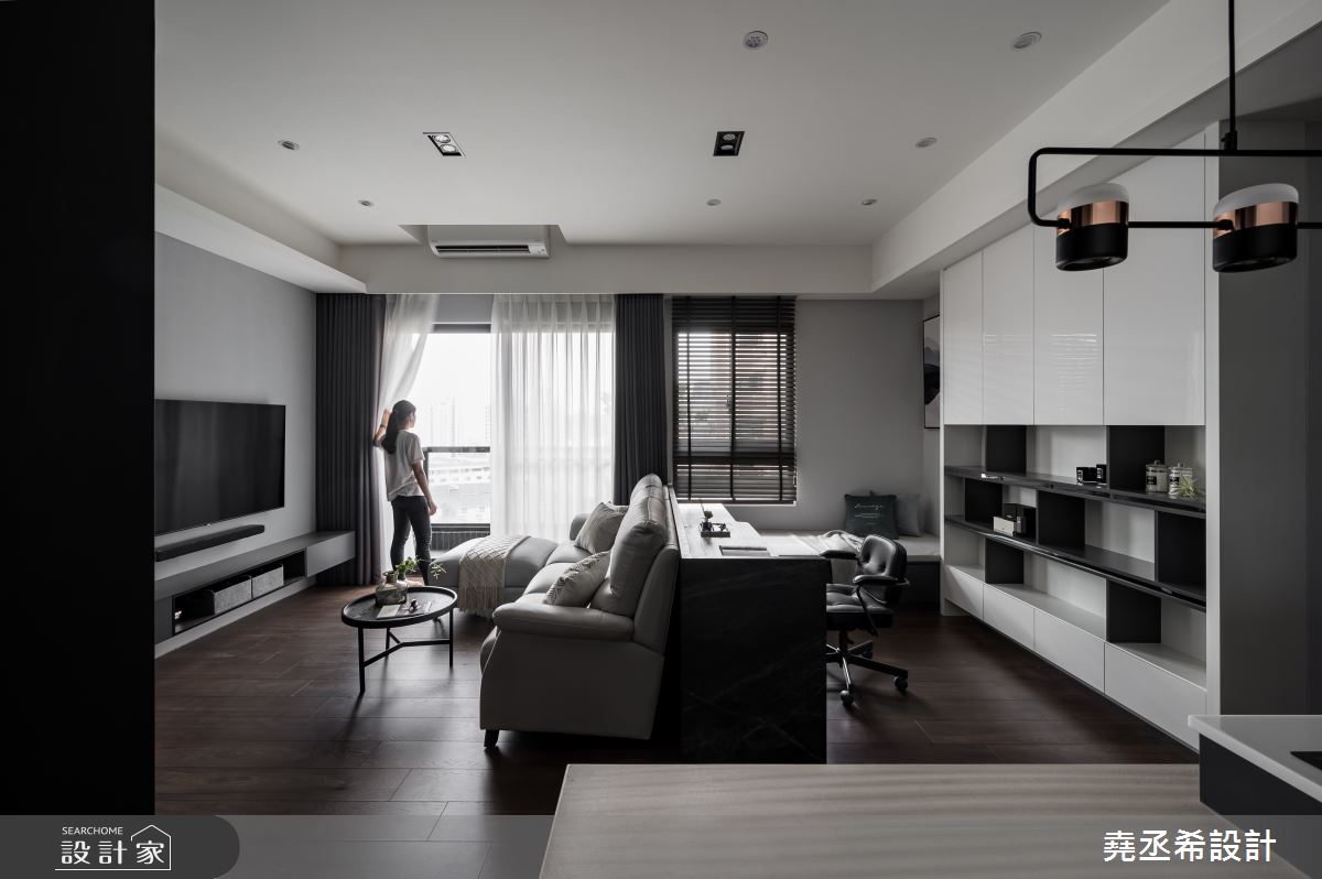 23坪新成屋(5年以下)＿飯店風客廳書房案例圖片＿堯丞希設計＿堯丞希_53之5