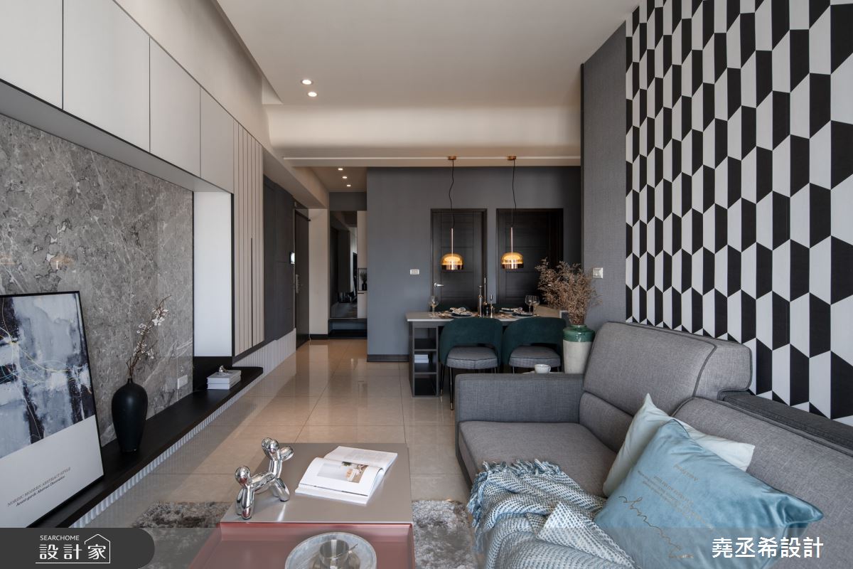 18坪新成屋(5年以下)＿現代風客廳案例圖片＿堯丞希設計＿堯丞希_59之8