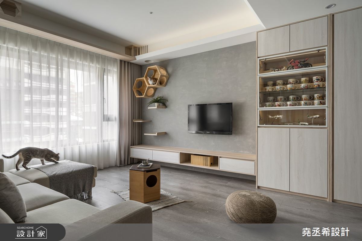 27坪新成屋(5年以下)＿北歐風客廳案例圖片＿堯丞希設計＿堯丞希_60之3
