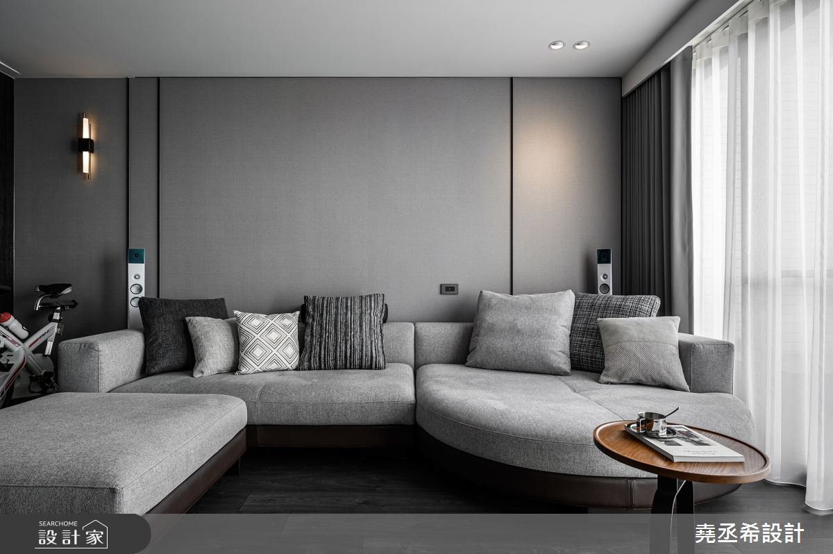 33坪新成屋(5年以下)＿現代飯店風客廳案例圖片＿堯丞希設計＿堯丞希_62之3