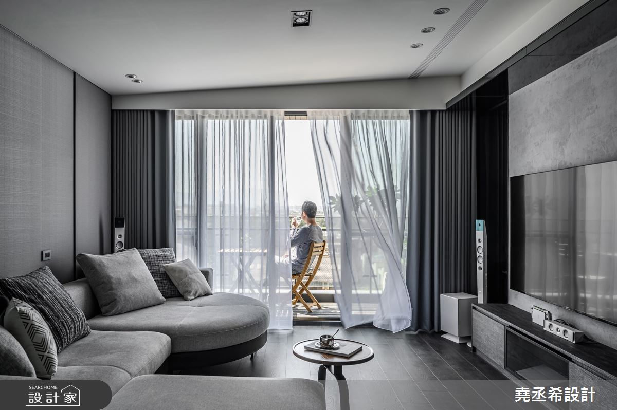 33坪新成屋(5年以下)＿現代飯店風客廳案例圖片＿堯丞希設計＿堯丞希_62之4