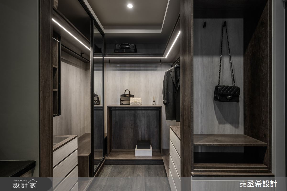 33坪新成屋(5年以下)＿現代飯店風更衣間案例圖片＿堯丞希設計＿堯丞希_62之23