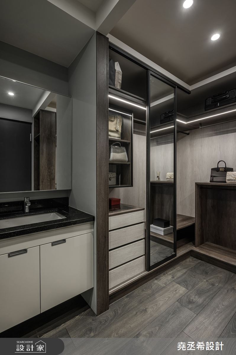 33坪新成屋(5年以下)＿現代飯店風更衣間案例圖片＿堯丞希設計＿堯丞希_62之22