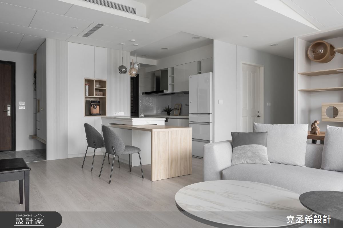 32坪新成屋(5年以下)＿現代北歐玄關客廳餐廳廚房寵物案例圖片＿堯丞希設計＿堯丞希_67之20