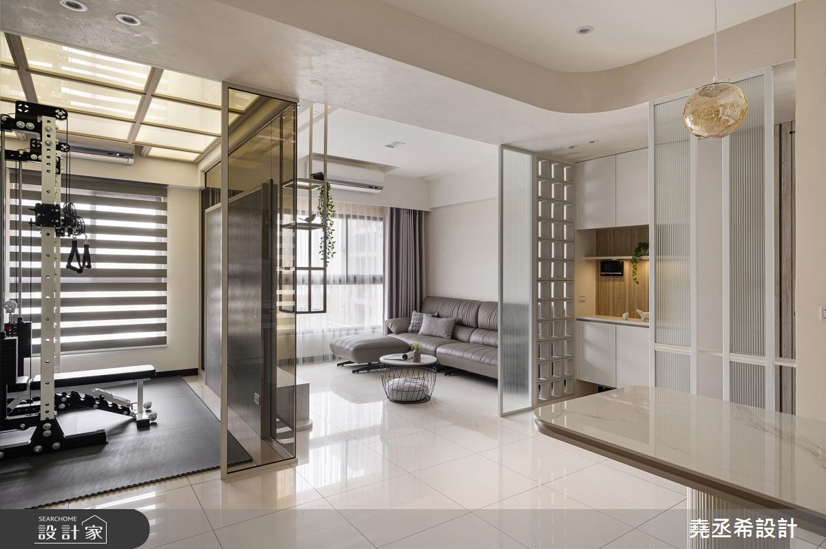 30坪新成屋(5年以下)＿現代北歐風玄關客廳家庭健身房案例圖片＿堯丞希設計＿堯丞希_69之18
