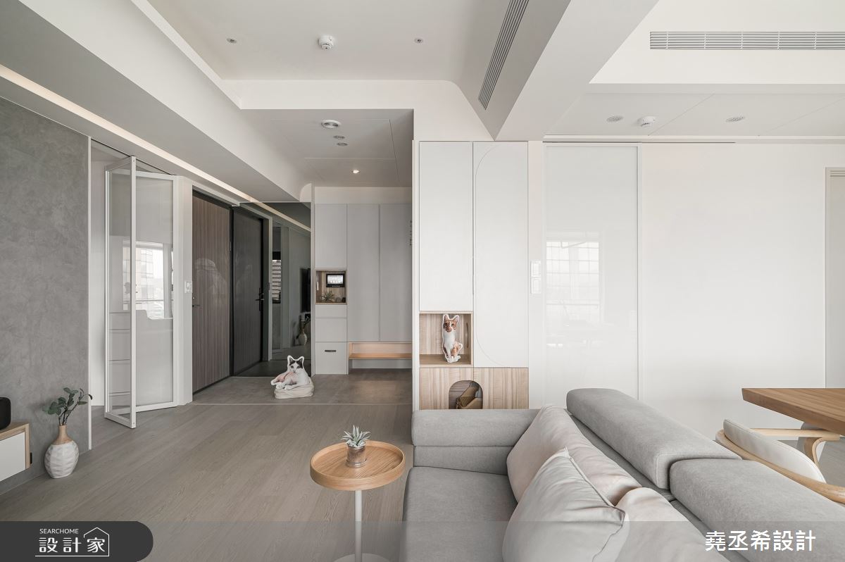 26坪新成屋(5年以下)＿現代北歐風玄關客廳寵物案例圖片＿堯丞希設計＿堯丞希_73之20