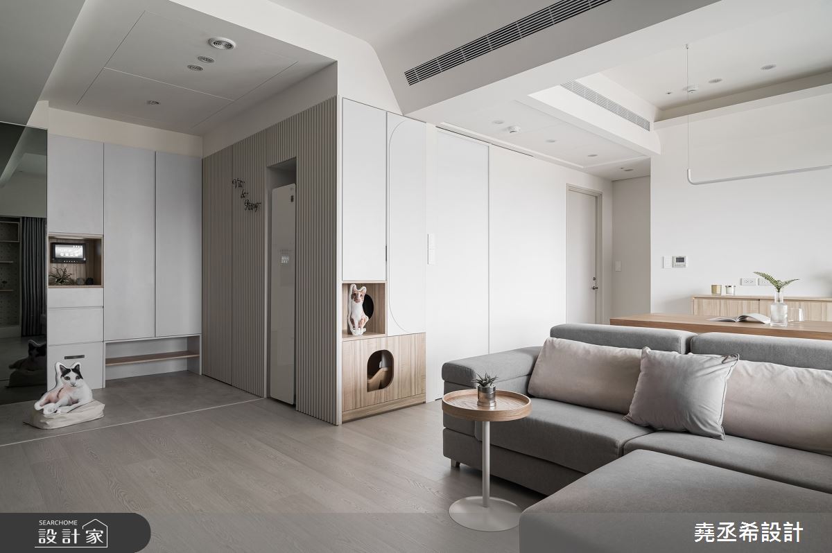 26坪新成屋(5年以下)＿現代北歐風玄關客廳餐廳寵物案例圖片＿堯丞希設計＿堯丞希_73之21