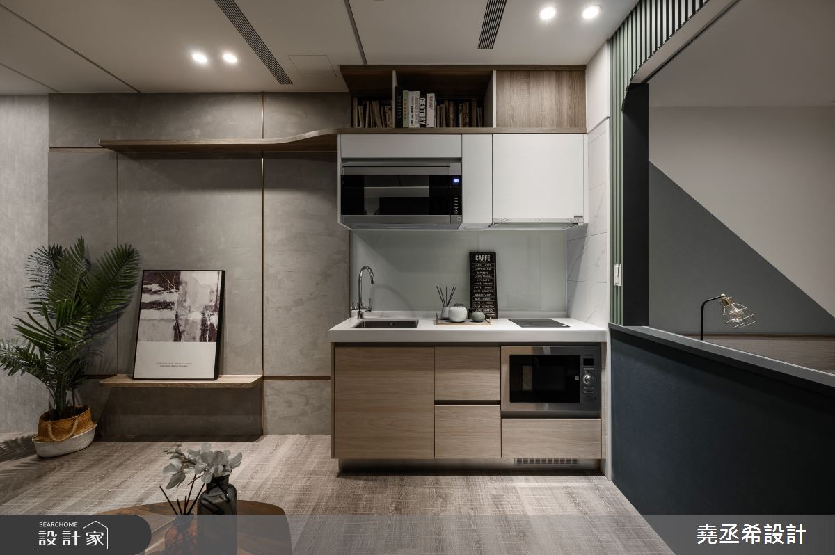 12坪新成屋(5年以下)＿飯店風客廳廚房案例圖片＿堯丞希設計＿堯丞希_75之6