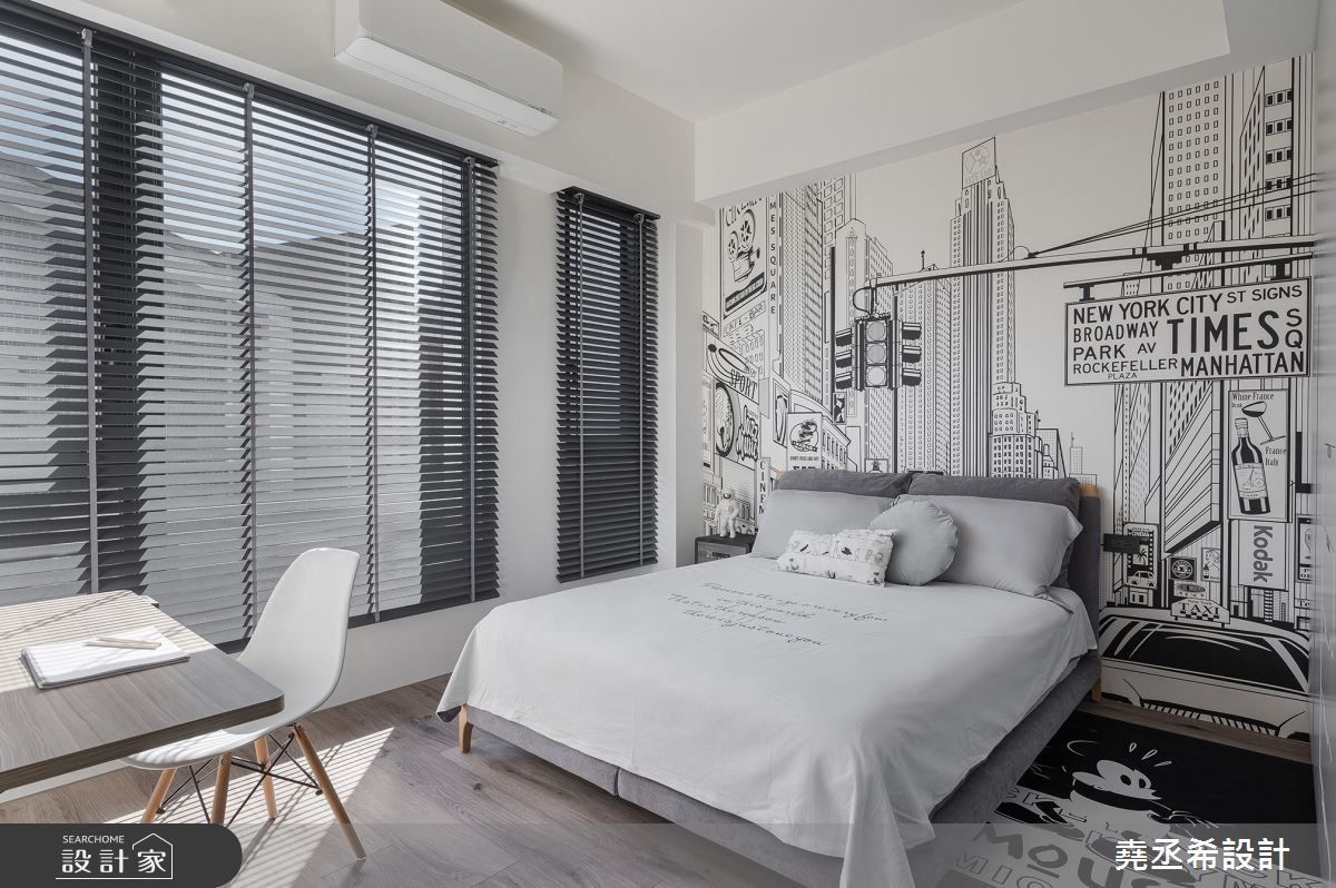 60坪新成屋(5年以下)＿英倫風臥室案例圖片＿堯丞希設計＿堯丞希_76之14