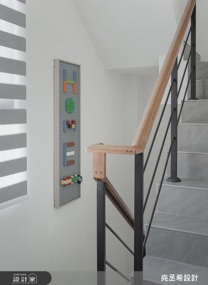 60坪新成屋(5年以下)＿英倫風樓梯案例圖片＿堯丞希設計＿堯丞希_76之9