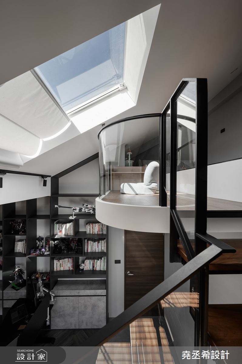 60坪新成屋(5年以下)＿英倫風樓梯案例圖片＿堯丞希設計＿堯丞希_76之6