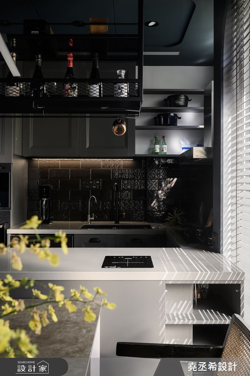 60坪新成屋(5年以下)＿英倫風廚房案例圖片＿堯丞希設計＿堯丞希_76之5