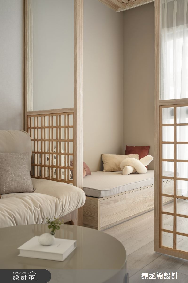 20坪新成屋(5年以下)＿日式和風客廳書房臥榻案例圖片＿堯丞希設計＿堯丞希_77之8