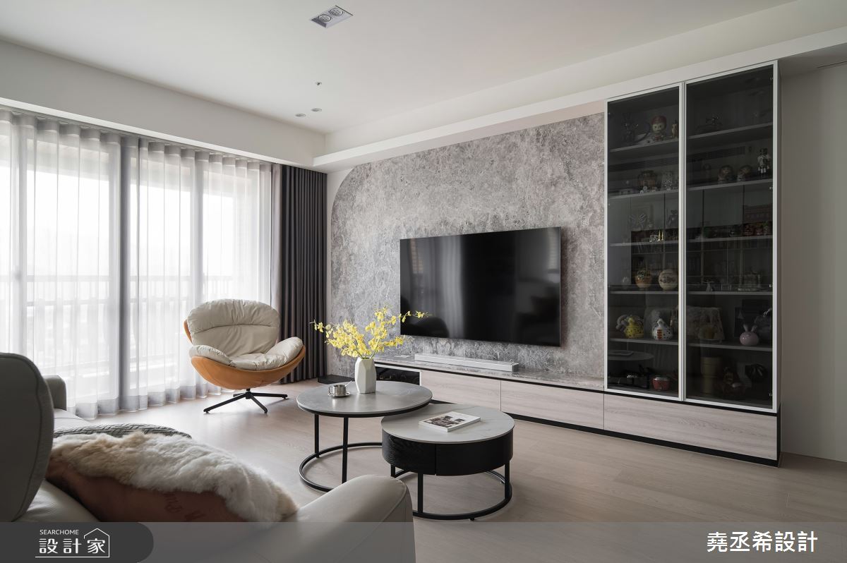 38坪新成屋(5年以下)＿現代風客廳案例圖片＿堯丞希設計＿堯丞希_78之5