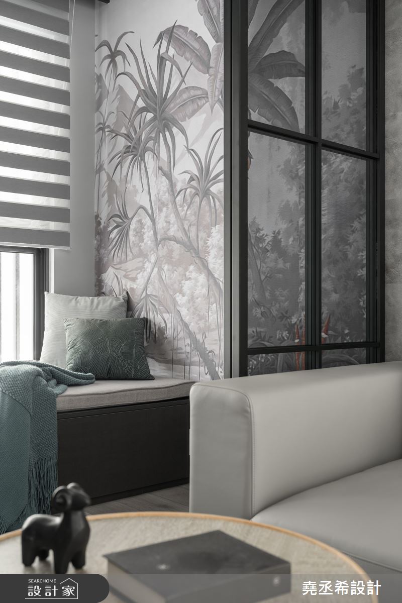 24坪新成屋(5年以下)＿都會叢林風客廳書房案例圖片＿堯丞希設計＿堯丞希_81之8