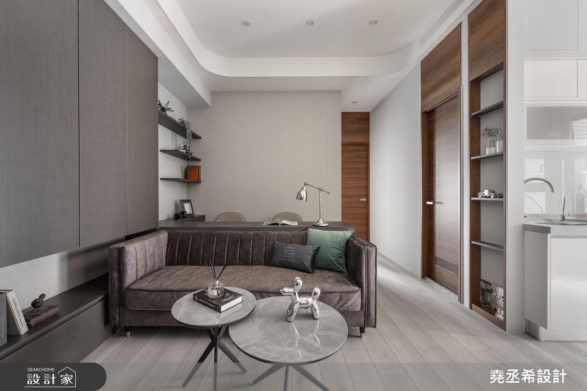 27坪新成屋(5年以下)＿都會叢林風客廳案例圖片＿堯丞希設計＿堯丞希_82之1
