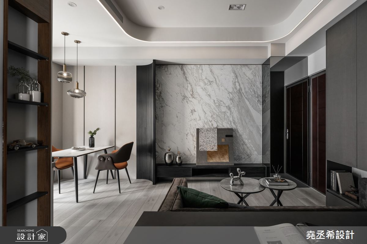 27坪新成屋(5年以下)＿都會叢林風客廳餐廳案例圖片＿堯丞希設計＿堯丞希_82之4