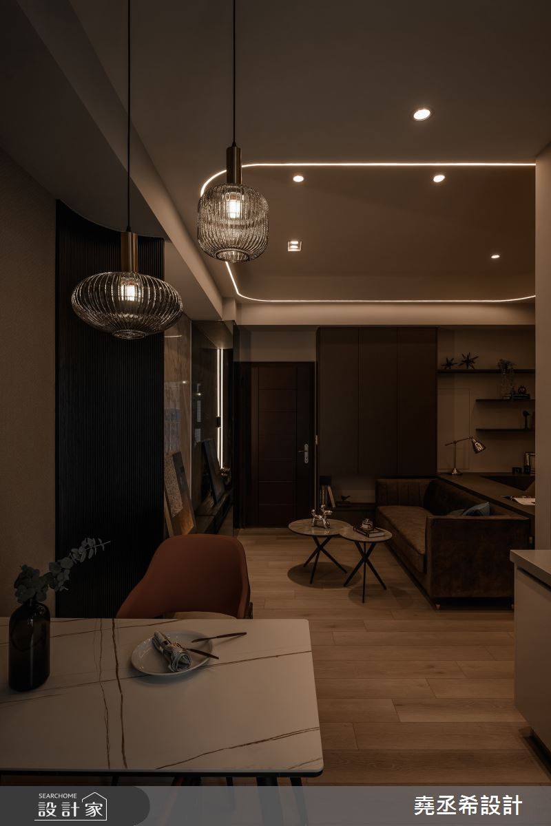 27坪新成屋(5年以下)＿都會叢林風客廳餐廳案例圖片＿堯丞希設計＿堯丞希_82之8