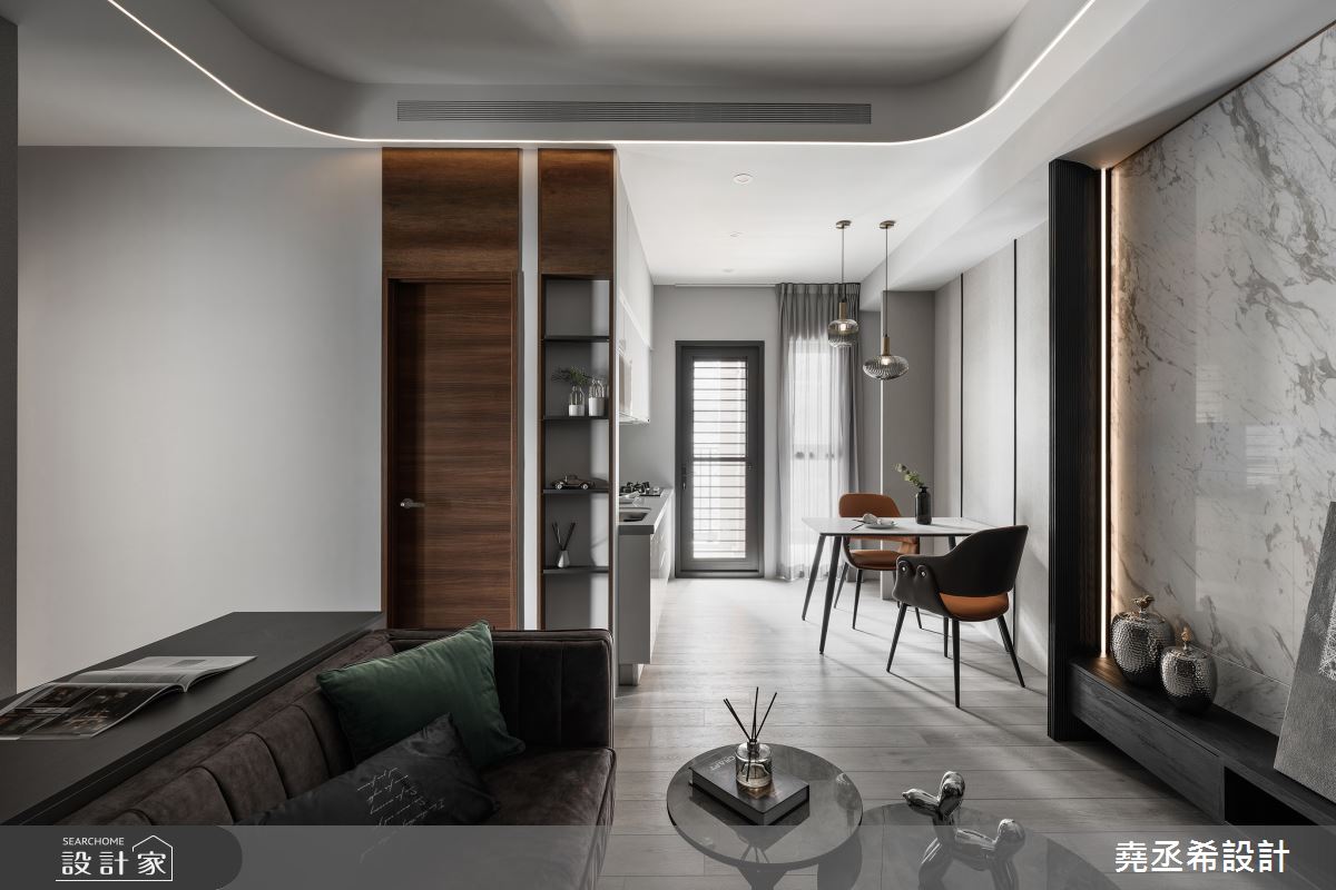27坪新成屋(5年以下)＿都會叢林風客廳餐廳案例圖片＿堯丞希設計＿堯丞希_82之10