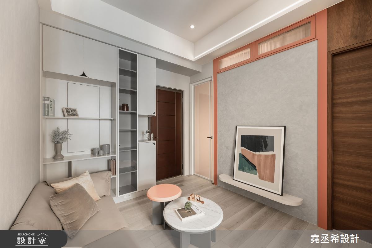 18坪新成屋(5年以下)＿現代混搭風客廳案例圖片＿堯丞希設計＿堯丞希_83之4