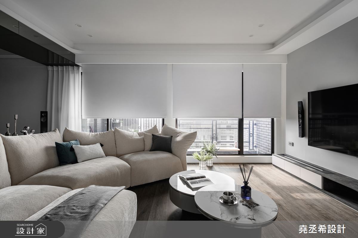 43坪新成屋(5年以下)＿現代風客廳案例圖片＿堯丞希設計＿堯丞希_84之5