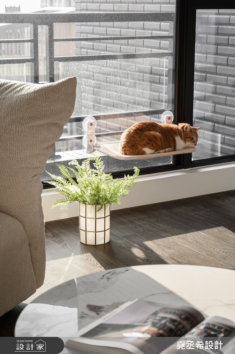 43坪新成屋(5年以下)＿現代風客廳寵物案例圖片＿堯丞希設計＿堯丞希_84之14