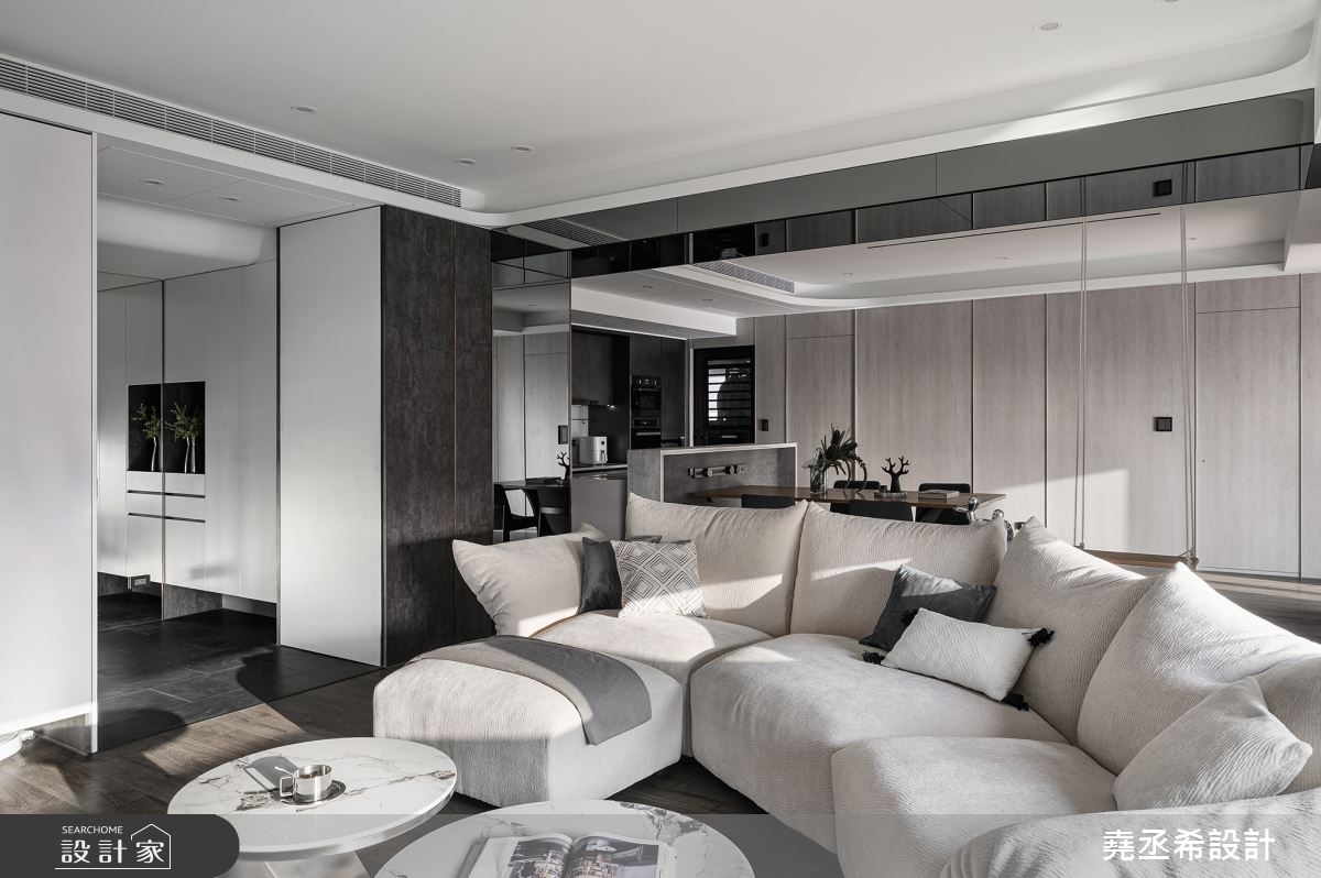 43坪新成屋(5年以下)＿現代風玄關客廳餐廳案例圖片＿堯丞希設計＿堯丞希_84之17
