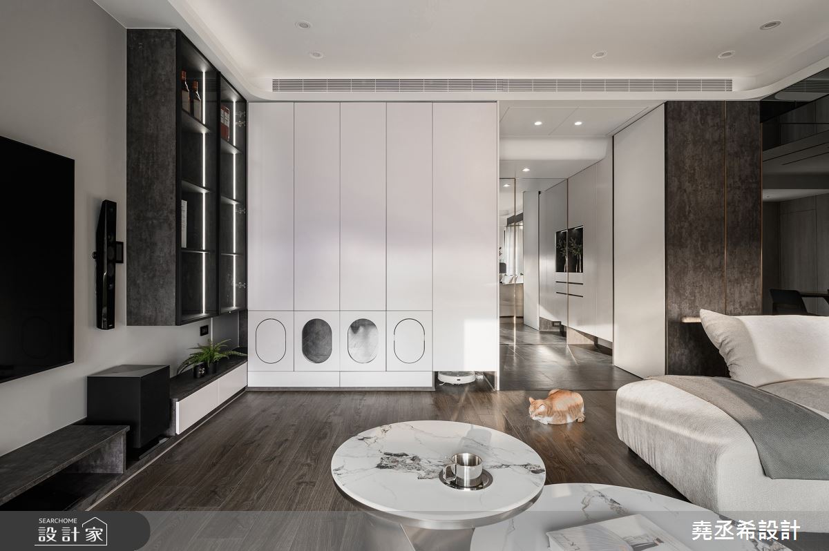 43坪新成屋(5年以下)＿現代風玄關客廳寵物案例圖片＿堯丞希設計＿堯丞希_84之18