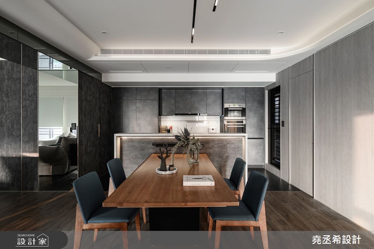 43坪新成屋(5年以下)＿現代風餐廳廚房中島案例圖片＿堯丞希設計＿堯丞希_84之20