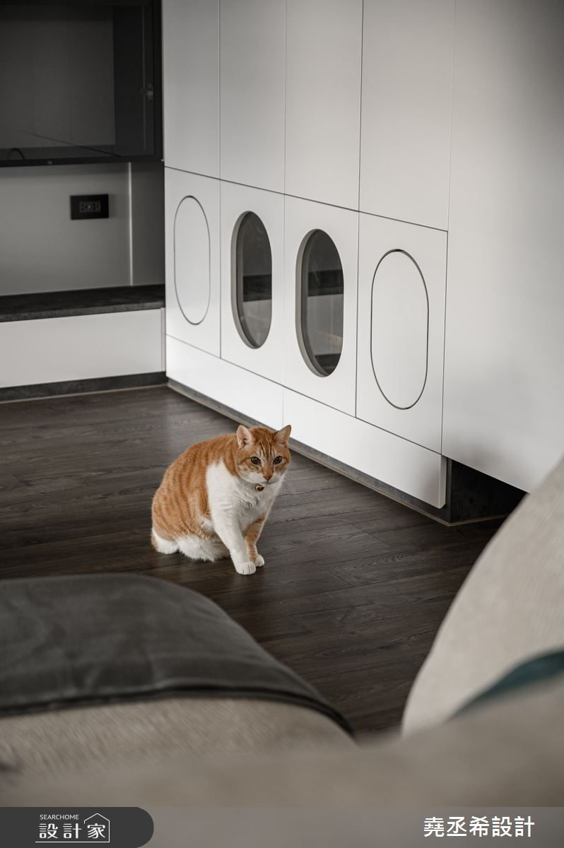 43坪新成屋(5年以下)＿現代風客廳寵物案例圖片＿堯丞希設計＿堯丞希_84之21