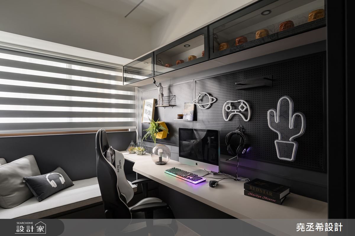 16坪新成屋(5年以下)＿現代風書房工作區臥榻案例圖片＿堯丞希設計＿堯丞希_85之27