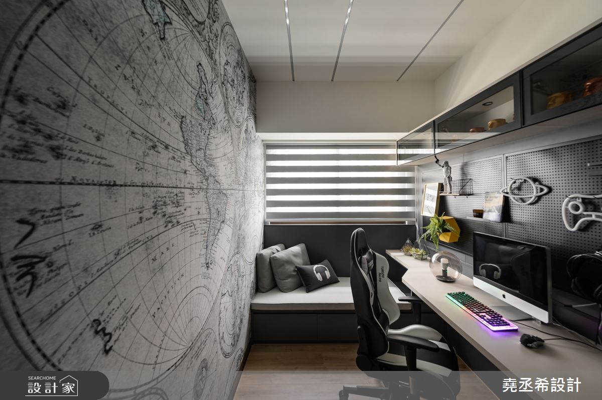 16坪新成屋(5年以下)＿現代風書房工作區臥榻案例圖片＿堯丞希設計＿堯丞希_85之28