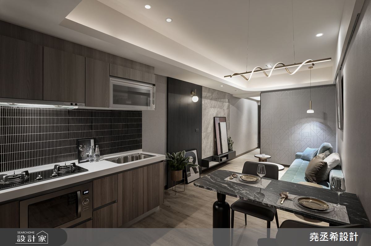 16坪新成屋(5年以下)＿現代風客廳餐廳廚房案例圖片＿堯丞希設計＿堯丞希_85之12