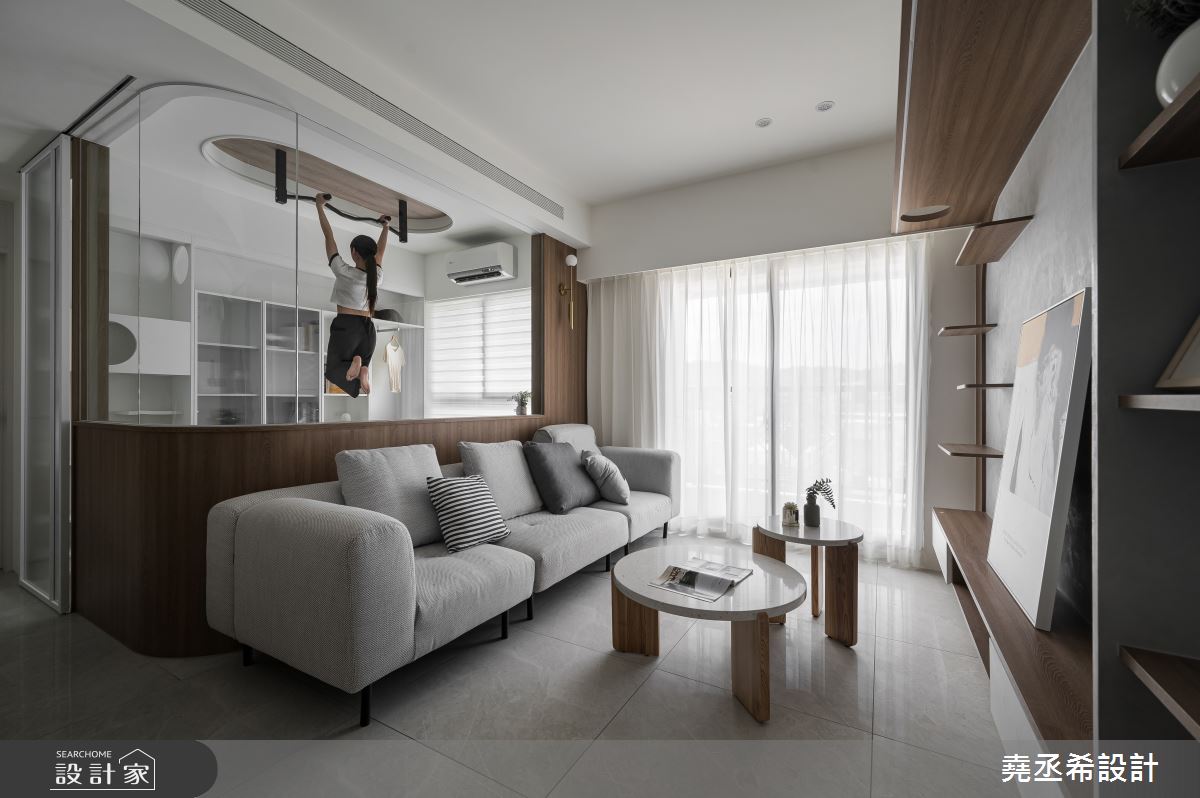 23坪新成屋(5年以下)＿北歐風客廳書房家庭健身房案例圖片＿堯丞希設計＿堯丞希_89之17