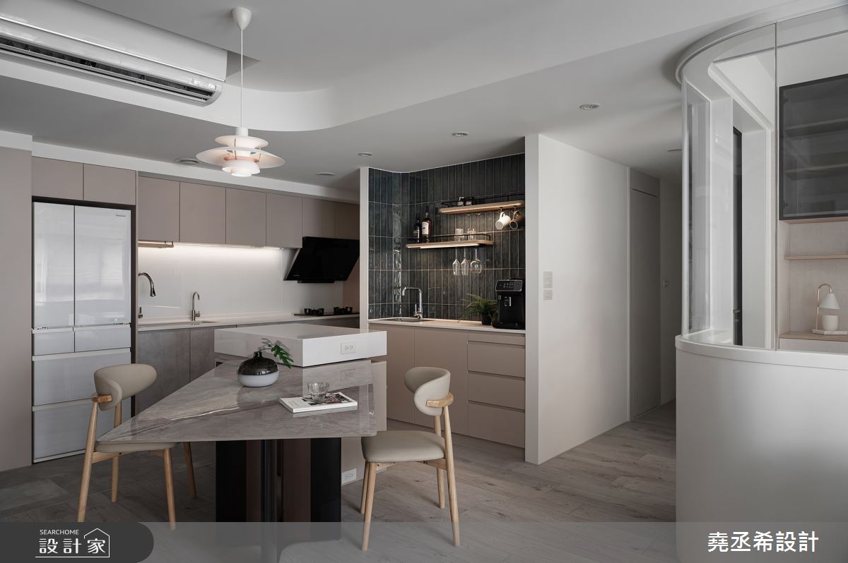 20坪新成屋(5年以下)＿北歐風餐廳廚房中島案例圖片＿堯丞希設計＿堯丞希_91之16