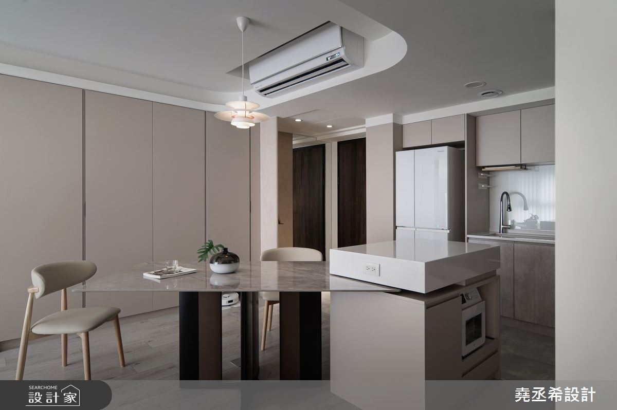 20坪新成屋(5年以下)＿北歐風餐廳中島案例圖片＿堯丞希設計＿堯丞希_91之14