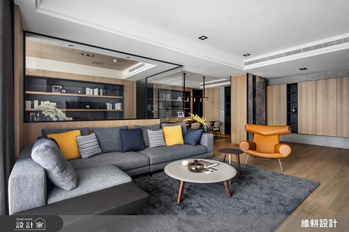 50坪新成屋(5年以下)＿休閒風客廳案例圖片＿維耕設計＿維耕_09之4