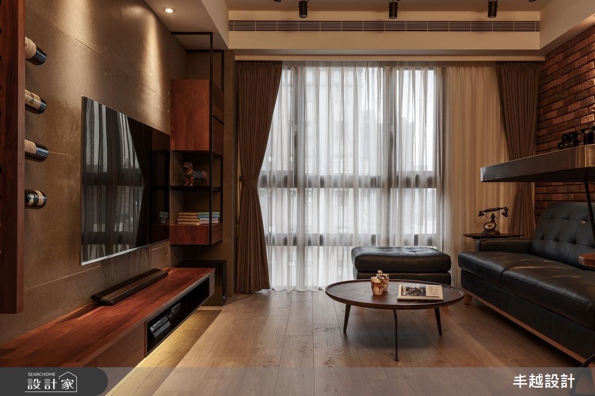 32坪新成屋(5年以下)＿工業風客廳案例圖片＿丰越設計＿丰越_11之6